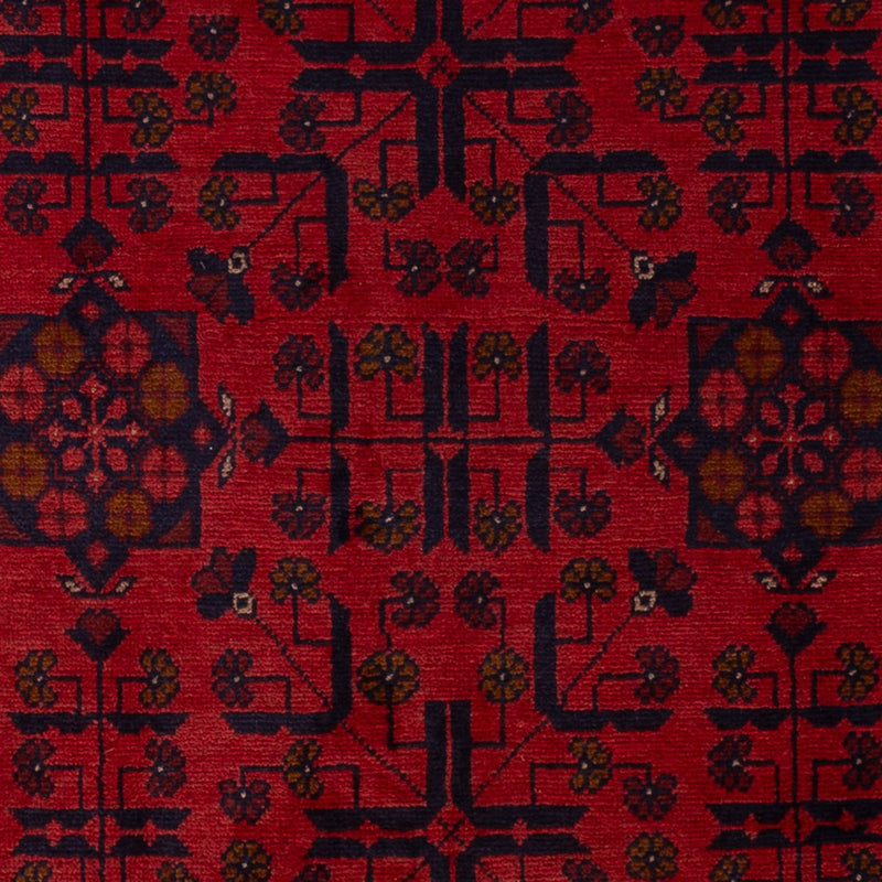 Afghaans tapijt - Kunduz - 196 x 130 cm - donkerrood
