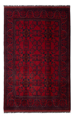 Afghaans tapijt - Kunduz - 197 x 125 cm - donkerrood