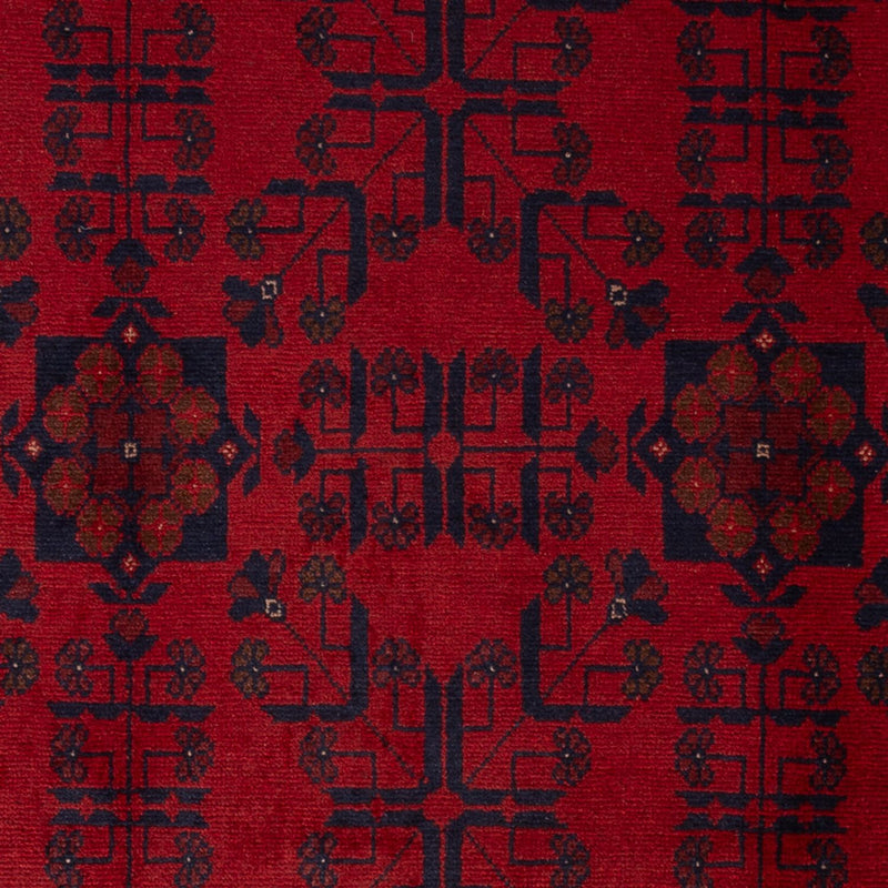Afghaans tapijt - Kunduz - 197 x 125 cm - donkerrood