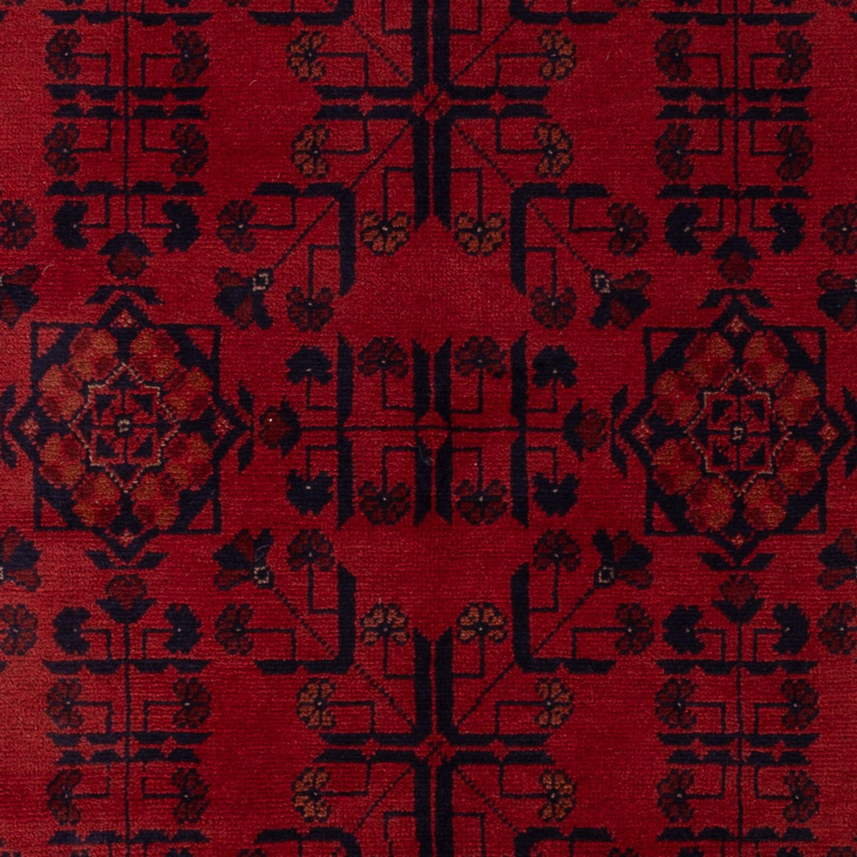 Afghaans tapijt - Kunduz - 194 x 133 cm - donkerrood
