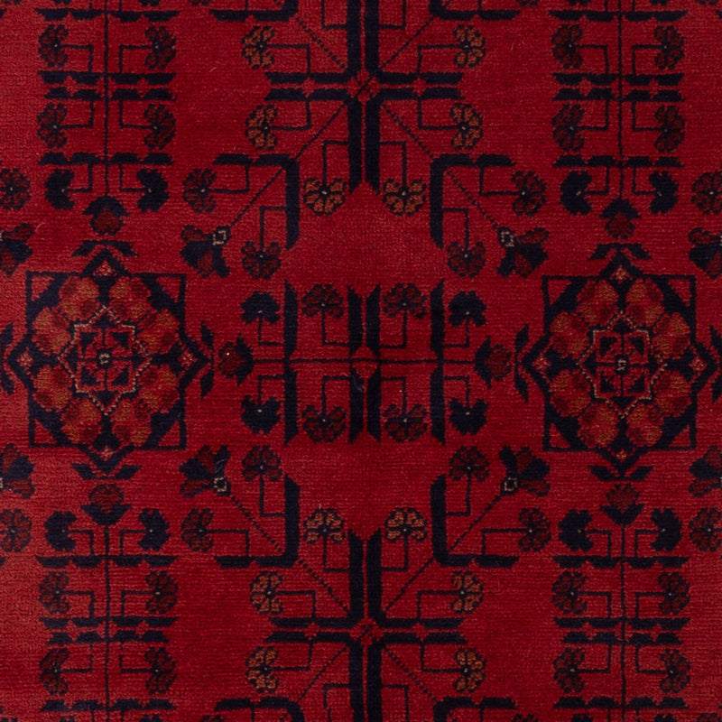Afghaans tapijt - Kunduz - 194 x 133 cm - donkerrood