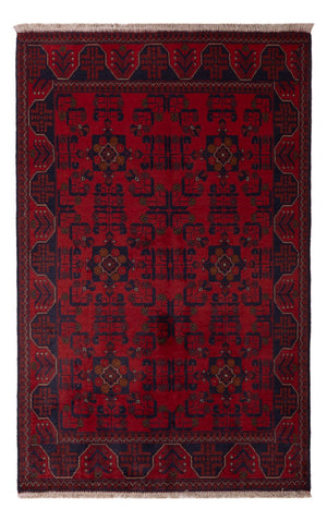 Afghaans tapijt - Kunduz - 196 x 121 cm - donkerrood