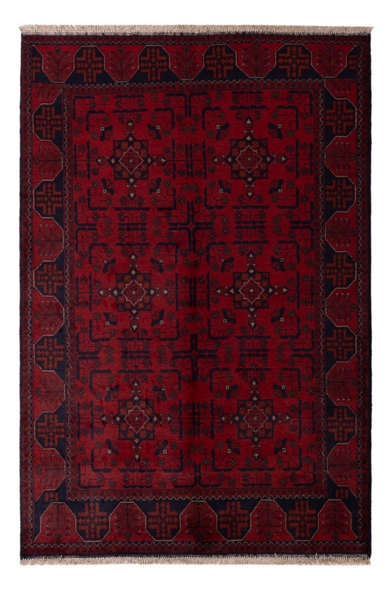 Afghaans tapijt - Kunduz - 192 x 127 cm - donkerrood