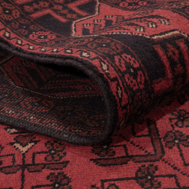 Afghaans tapijt - Kunduz - 195 x 125 cm - donkerrood