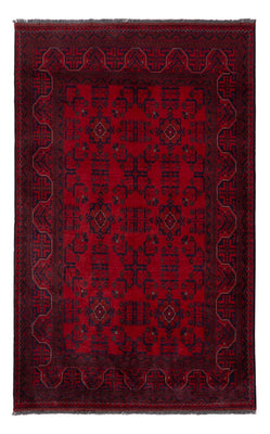 Afghaans tapijt - Kunduz - 195 x 121 cm - donkerrood