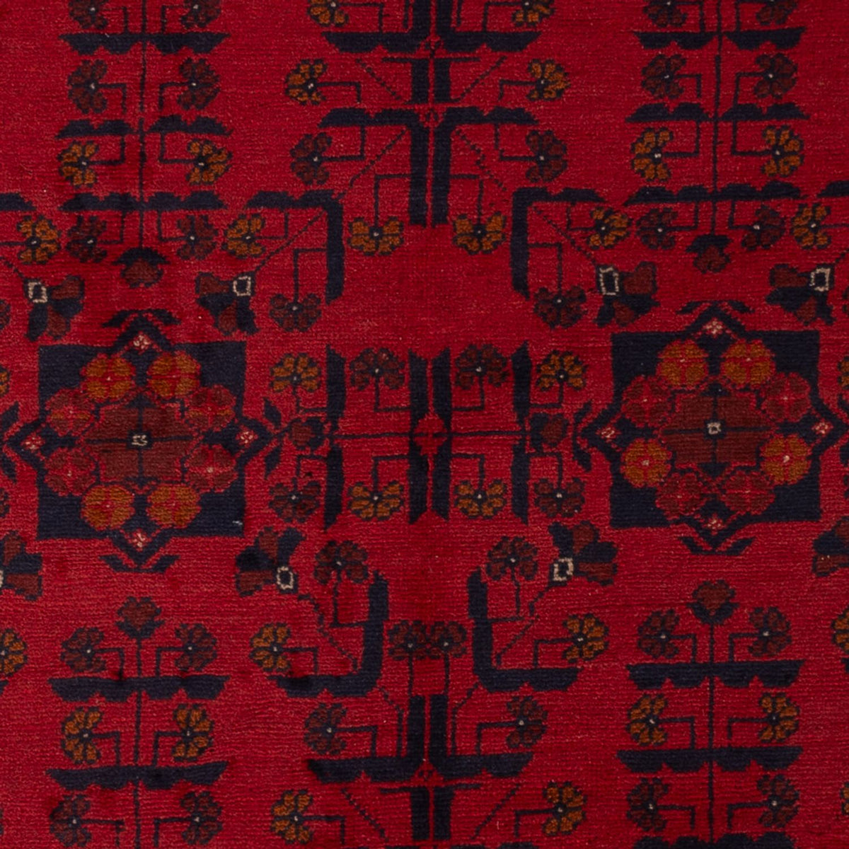 Afghaans tapijt - Kunduz - 189 x 129 cm - donkerrood