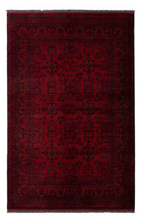 Afghaans tapijt - Kunduz - 198 x 129 cm - donkerrood