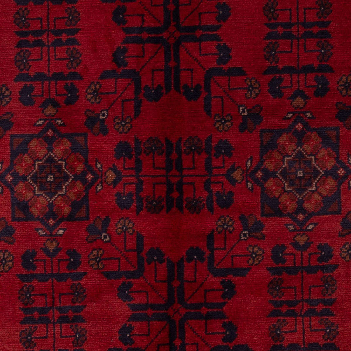 Afghaans tapijt - Kunduz - 195 x 125 cm - donkerrood