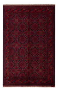 Afghaans tapijt - Kunduz - 196 x 123 cm - donkerrood