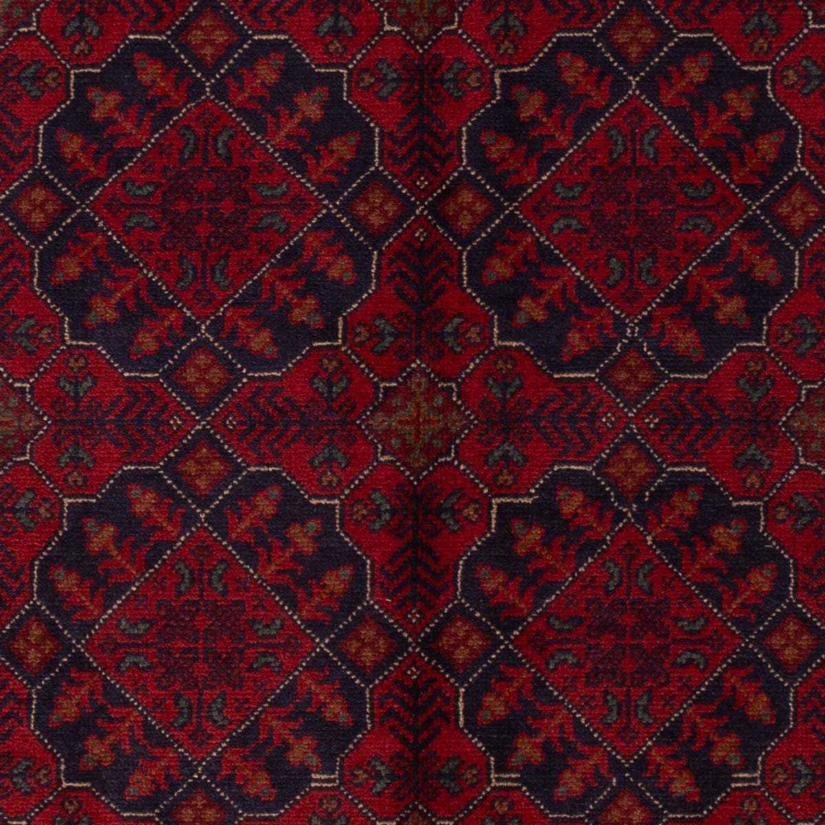 Afghaans tapijt - Kunduz - 196 x 123 cm - donkerrood