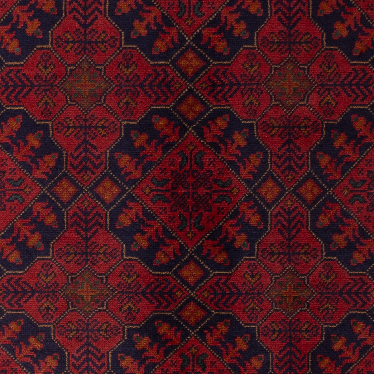Afghaans tapijt - Kunduz - 193 x 124 cm - donkerrood