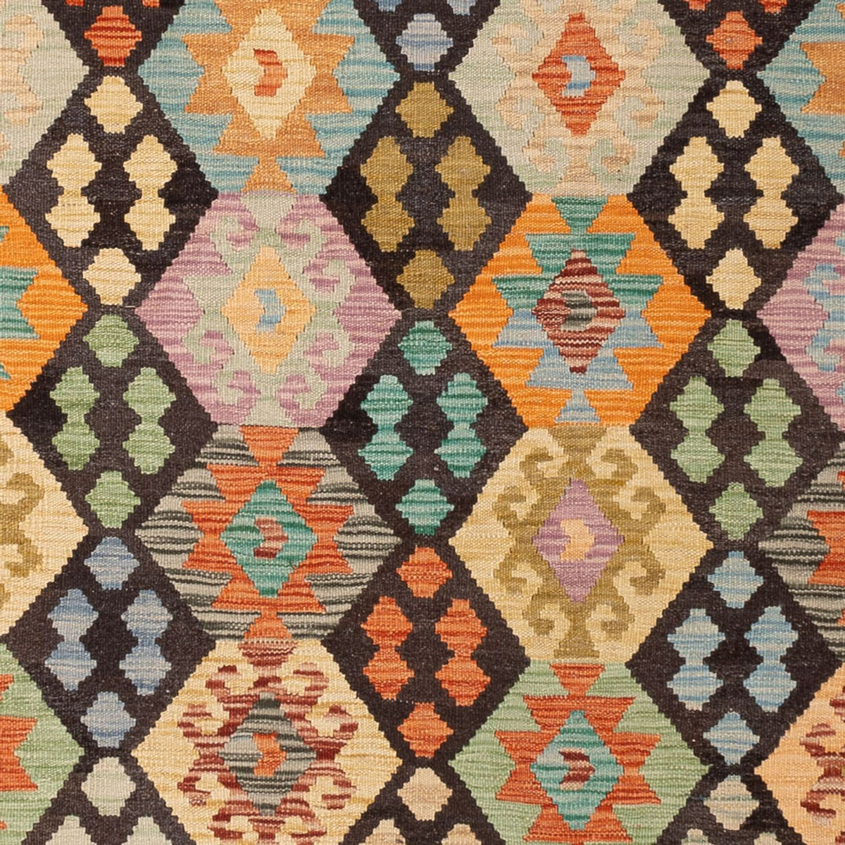 Kelim tapijt - Splash - 285 x 207 cm - veelkleurig