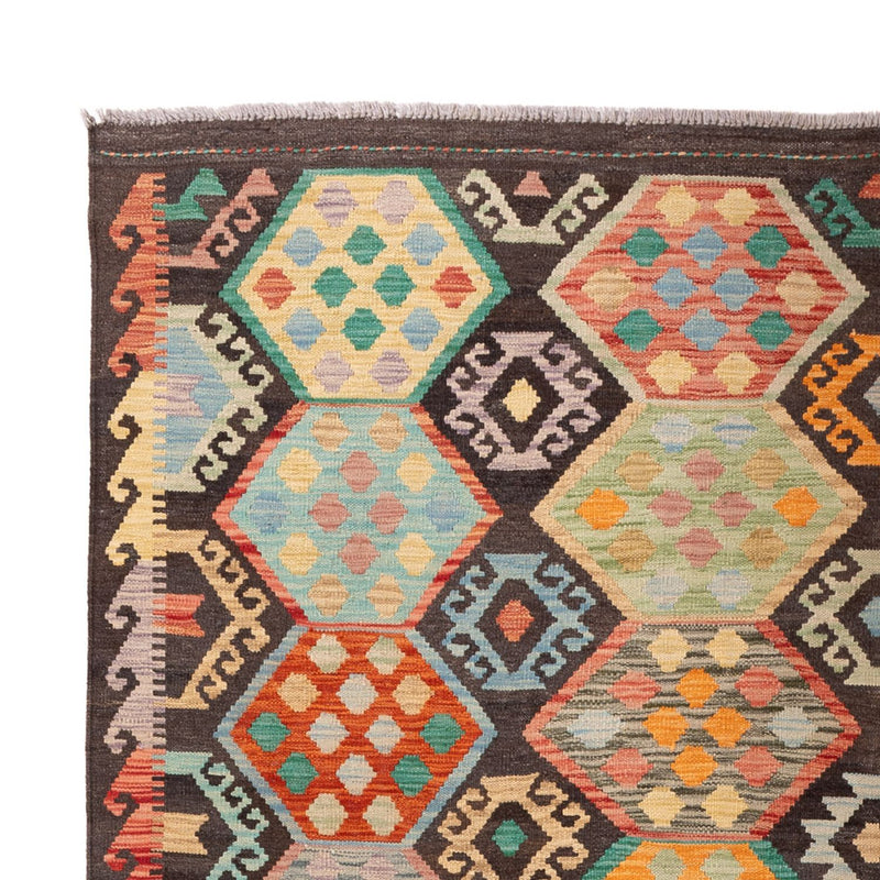 Kelim tapijt - Splash - 297 x 204 cm - veelkleurig