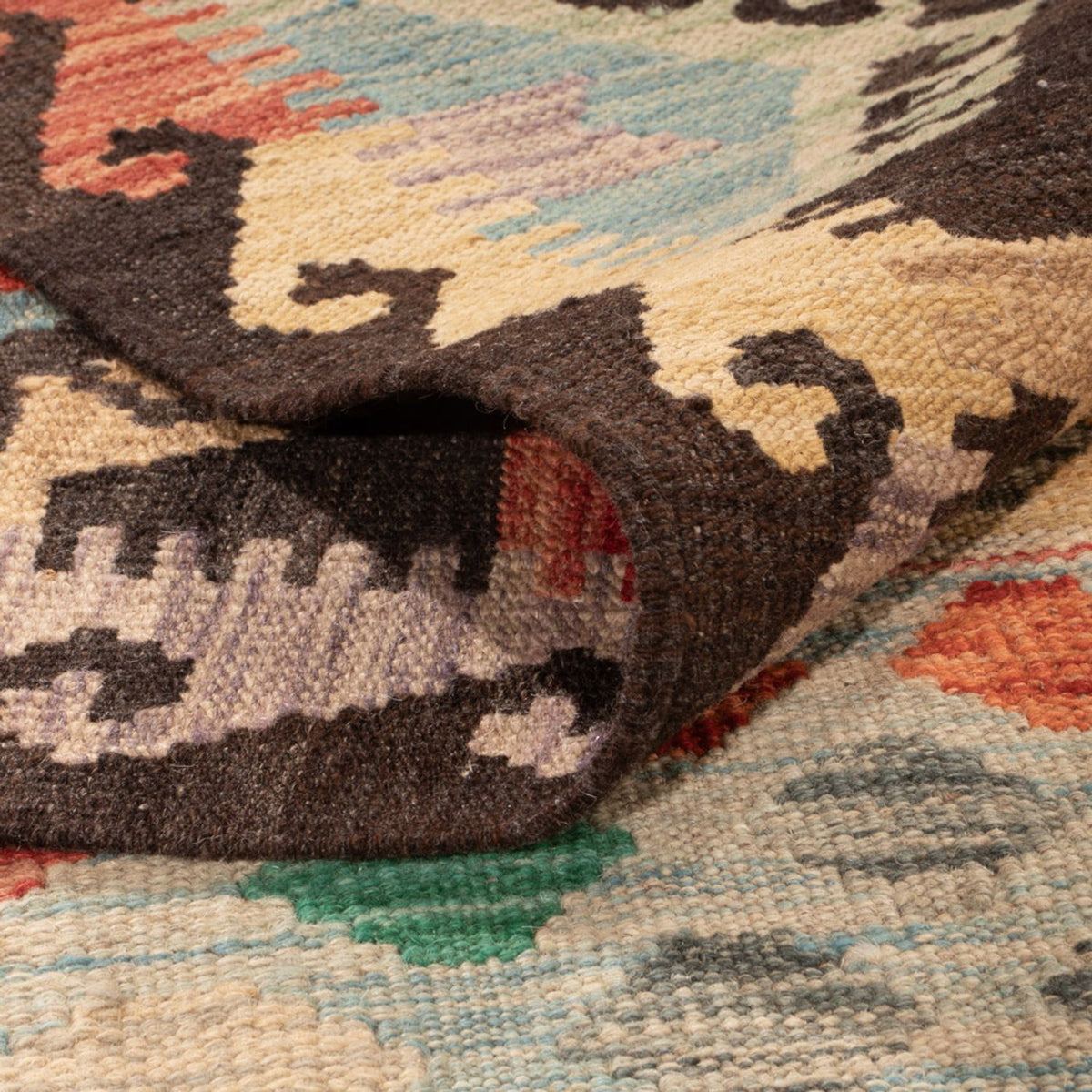 Kelim tapijt - Splash - 297 x 204 cm - veelkleurig