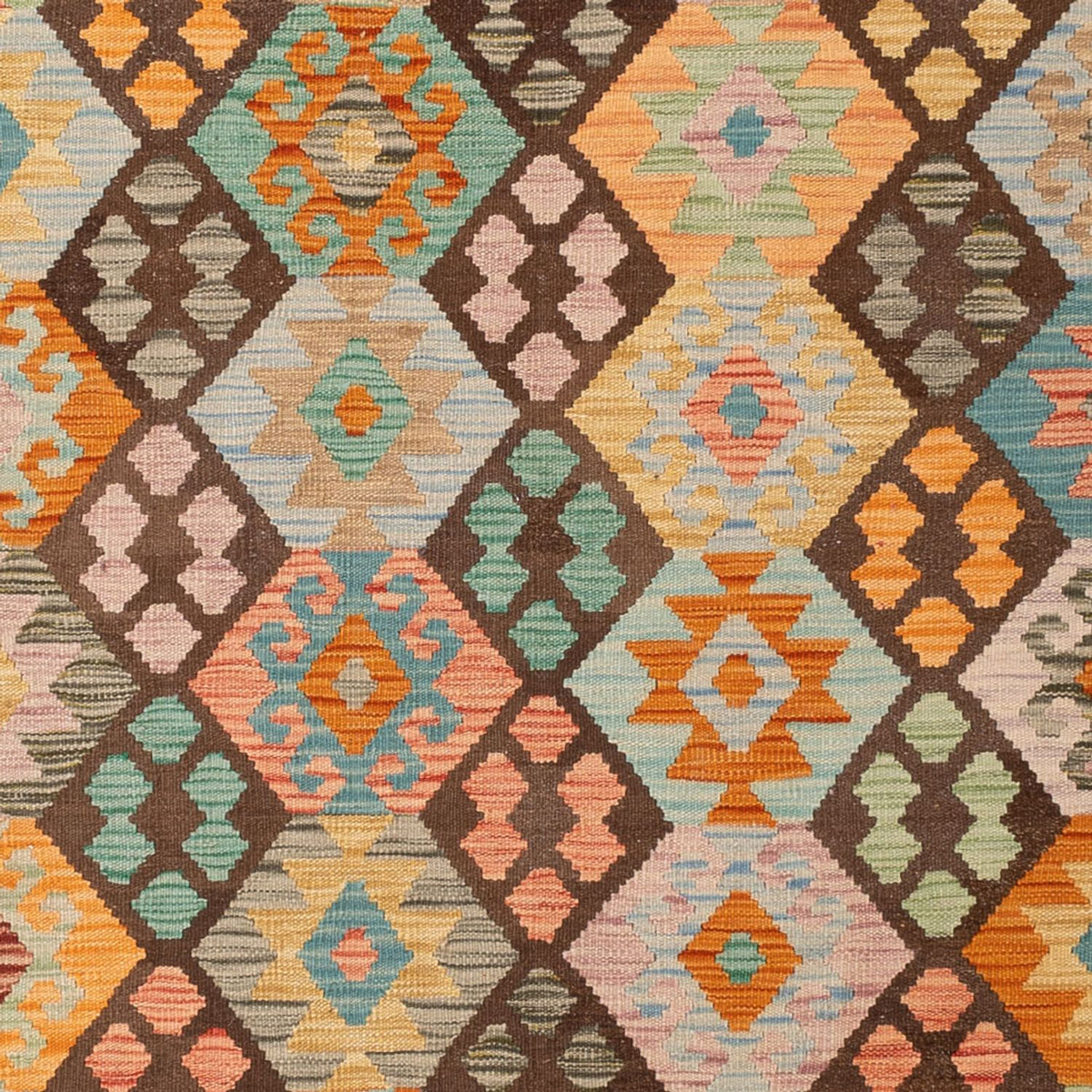 Kelim tapijt - Splash - 297 x 205 cm - veelkleurig