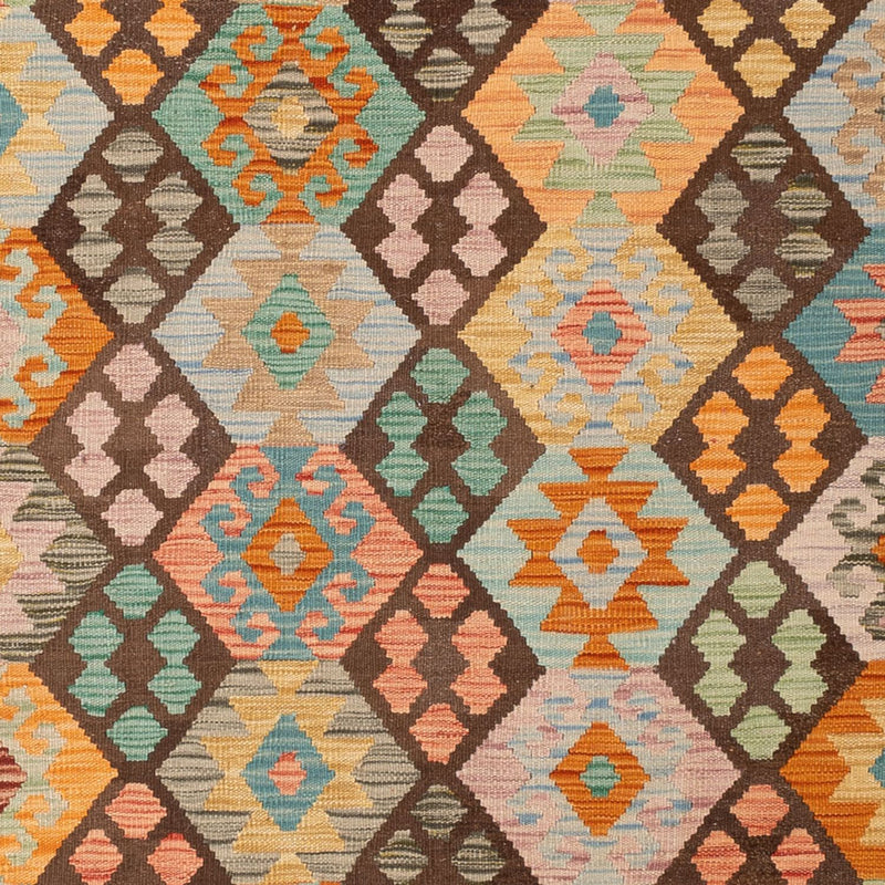 Kelim tapijt - Splash - 297 x 205 cm - veelkleurig