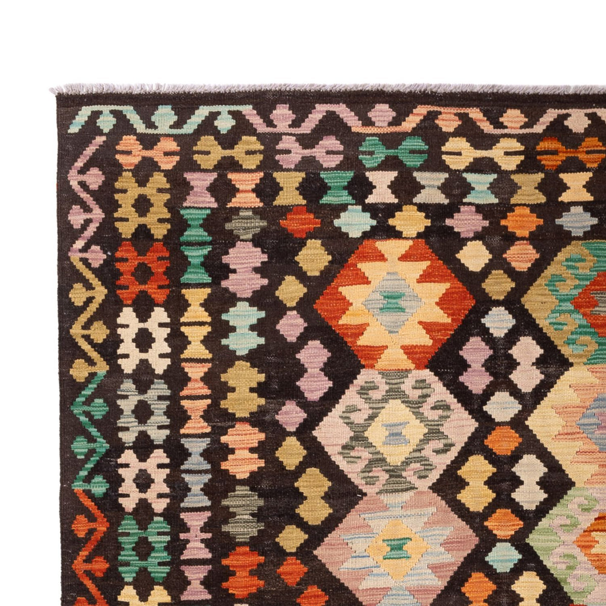 Kelim tapijt - Splash - 290 x 203 cm - veelkleurig