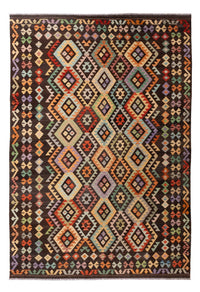 Kelim tapijt - Splash - 304 x 205 cm - veelkleurig