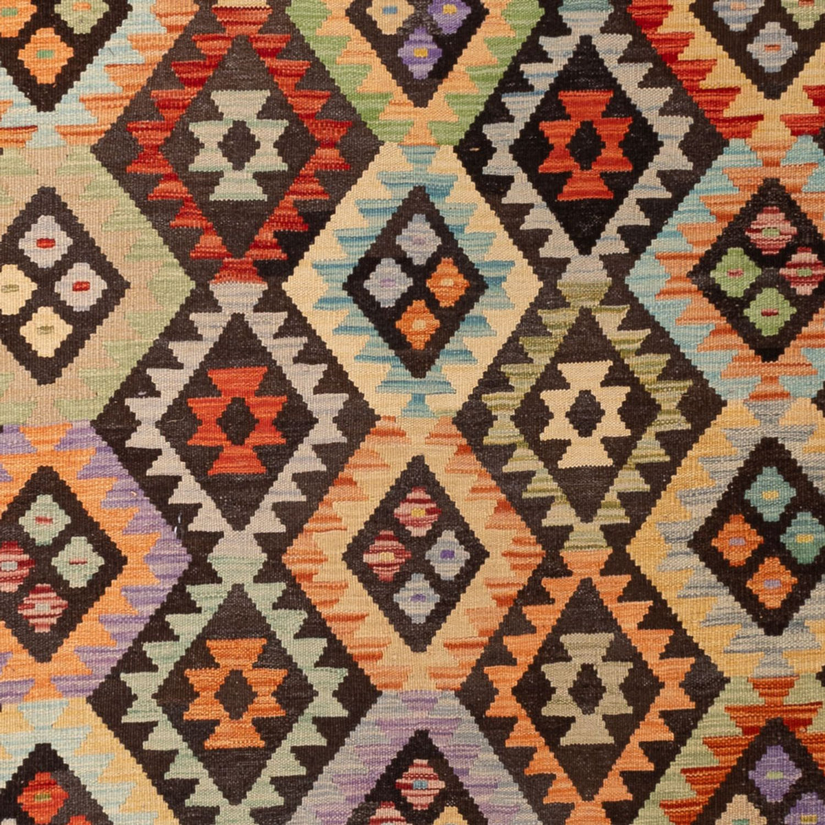 Kelim tapijt - Splash - 304 x 205 cm - veelkleurig