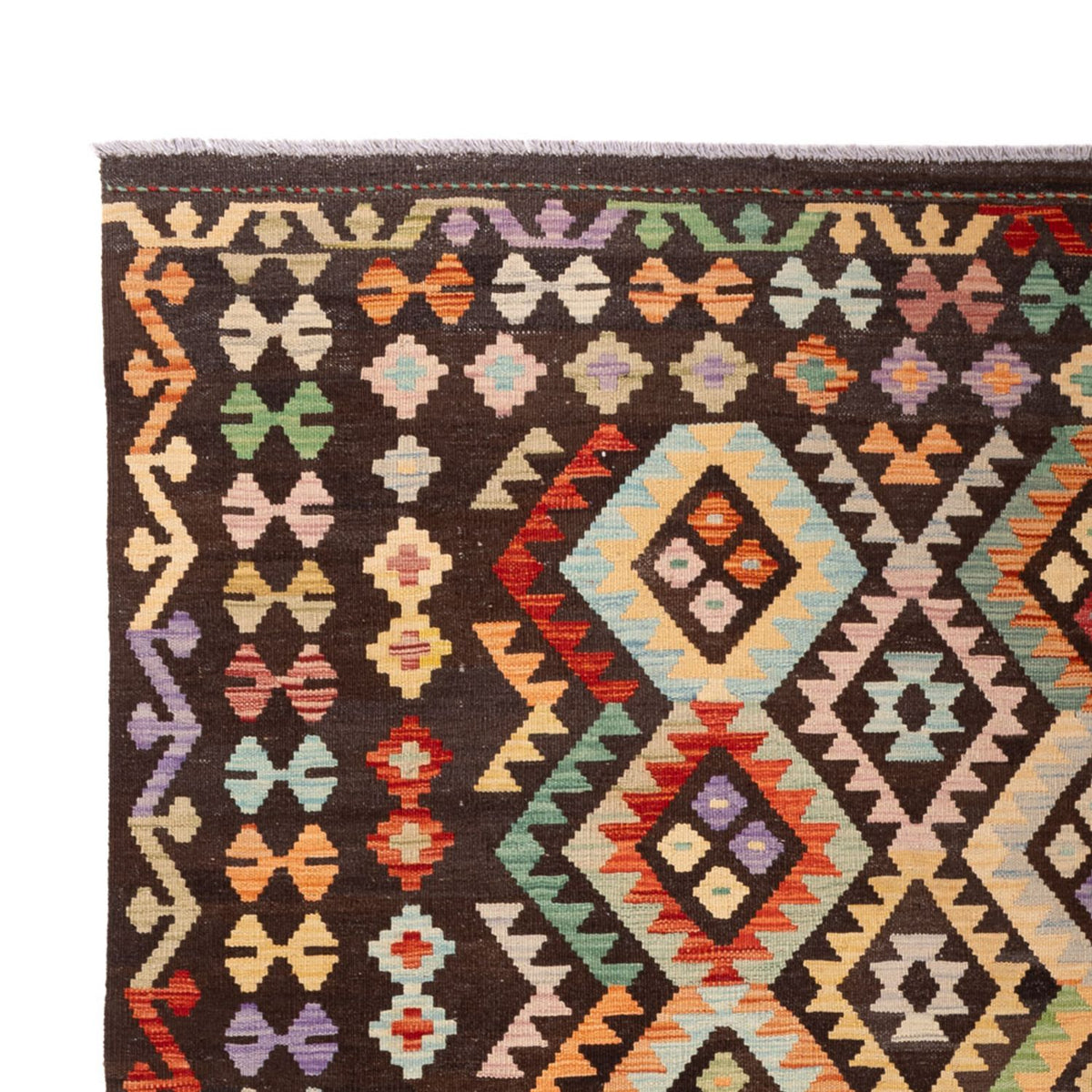 Kelim tapijt - Splash - 304 x 205 cm - veelkleurig