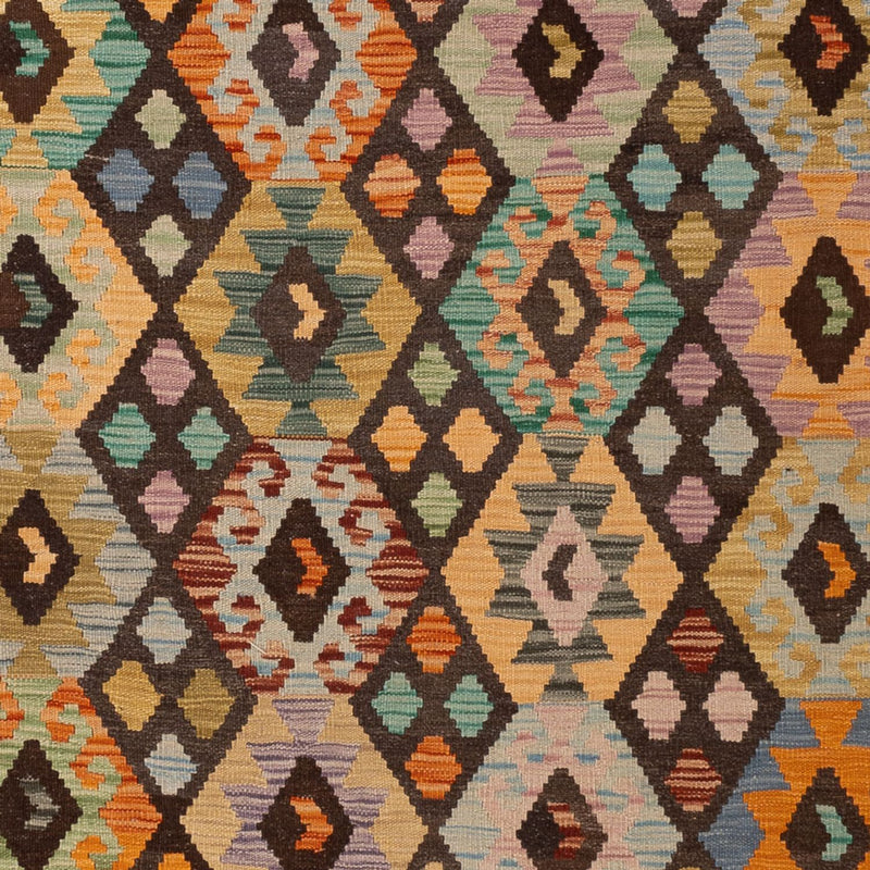 Kelim tapijt - Splash - 303 x 200 cm - veelkleurig