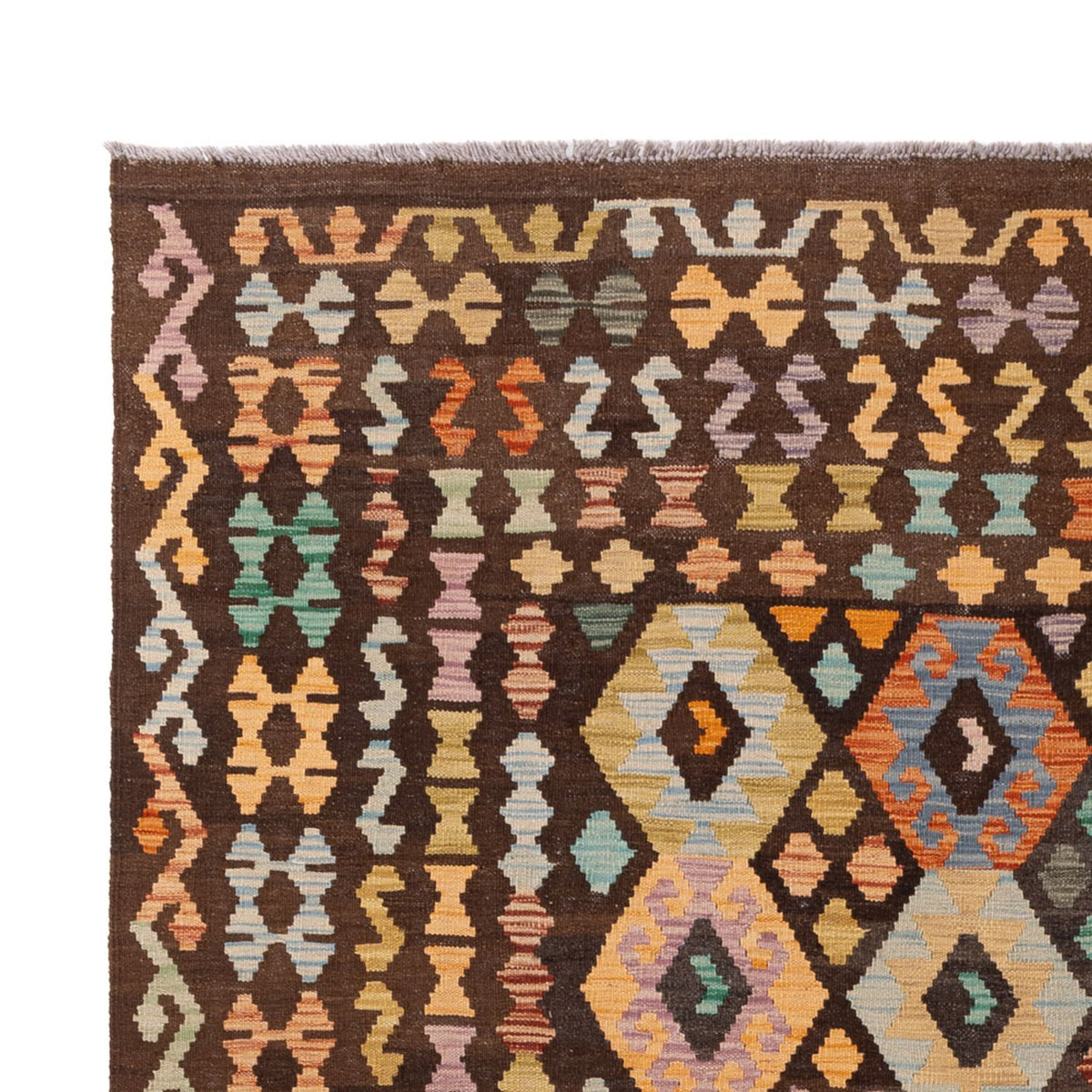 Kelim tapijt - Splash - 303 x 200 cm - veelkleurig