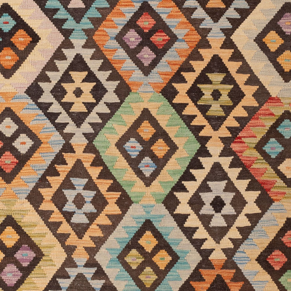 Kelim tapijt - Splash - 289 x 205 cm - veelkleurig