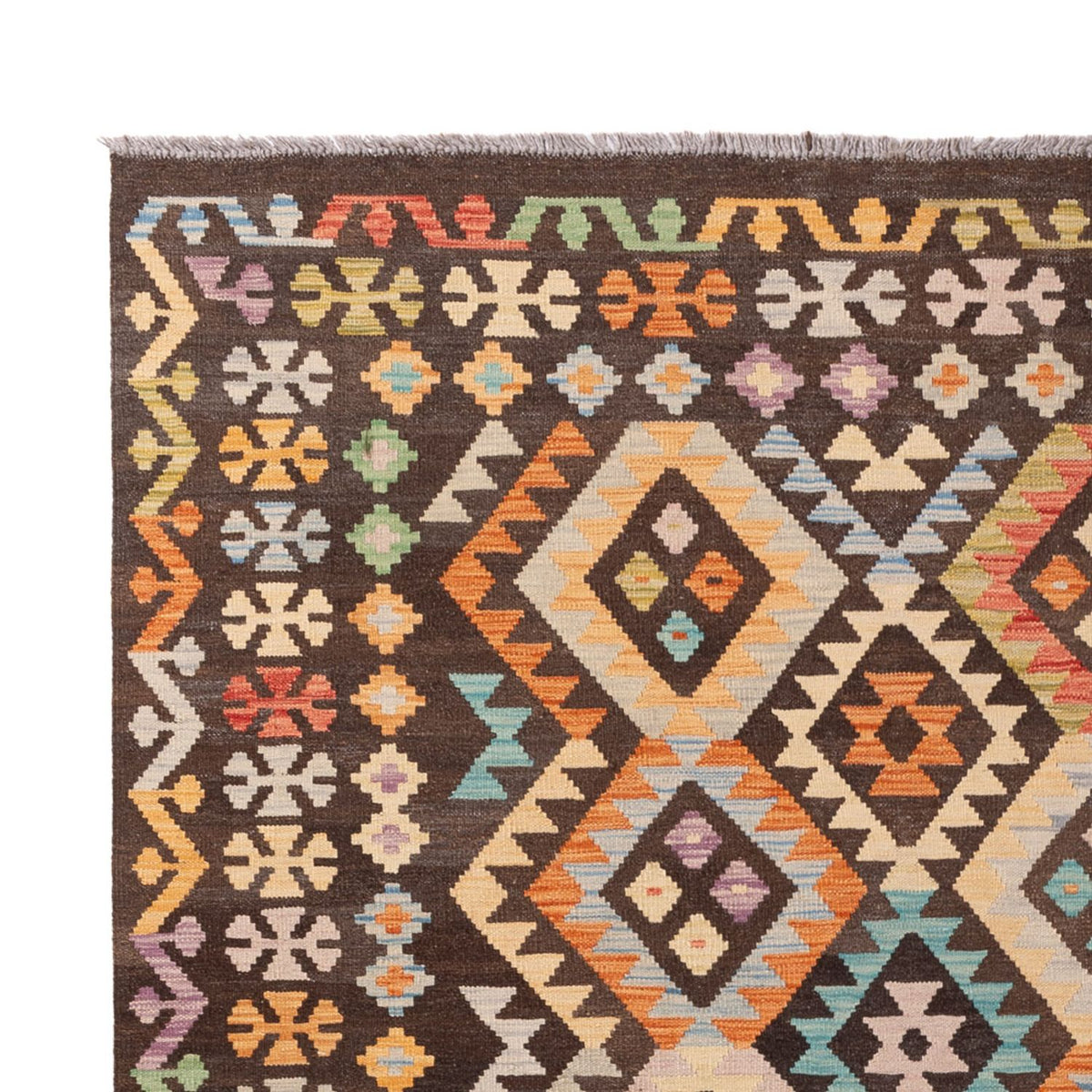 Kelim tapijt - Splash - 289 x 205 cm - veelkleurig