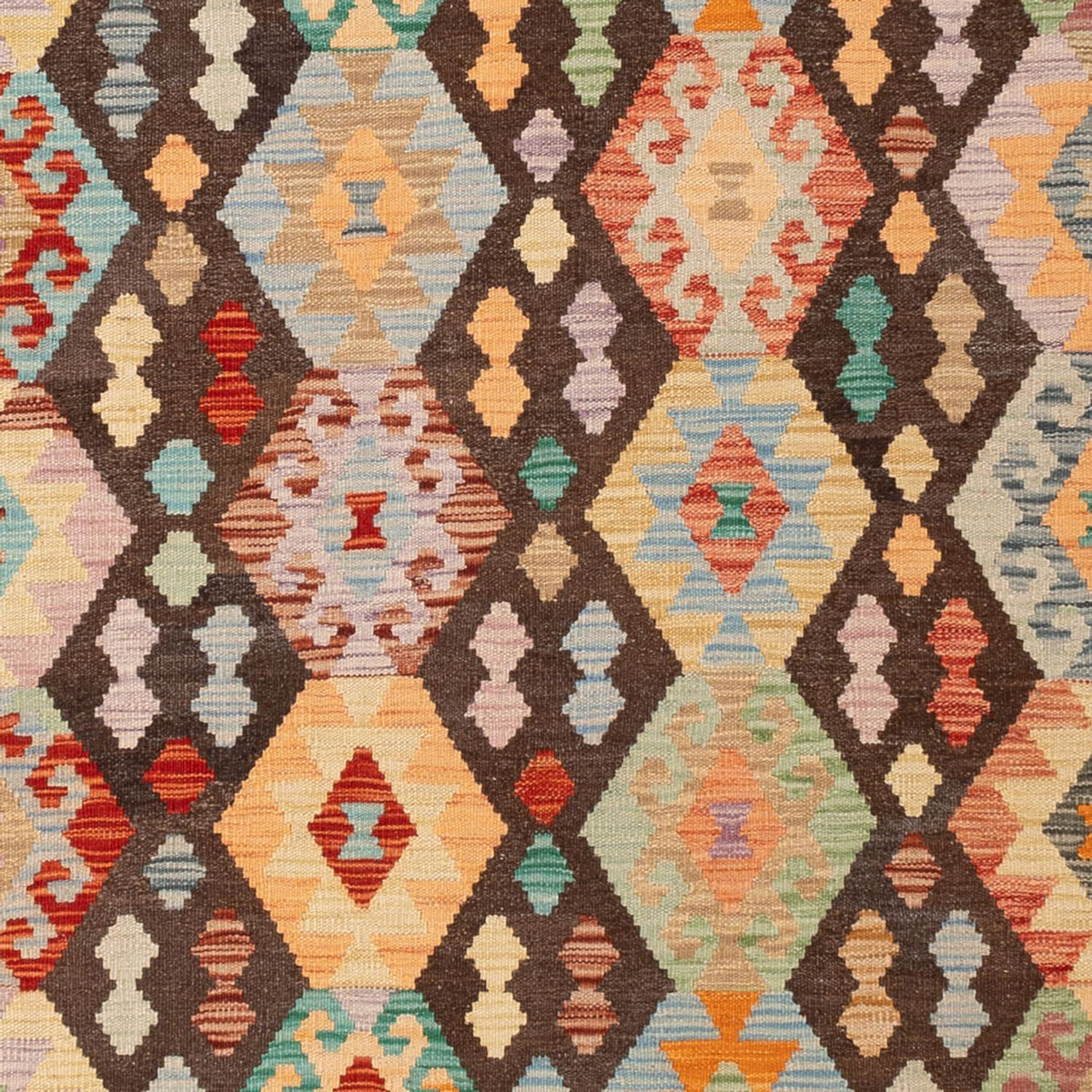 Kelim tapijt - Splash - 301 x 202 cm - veelkleurig