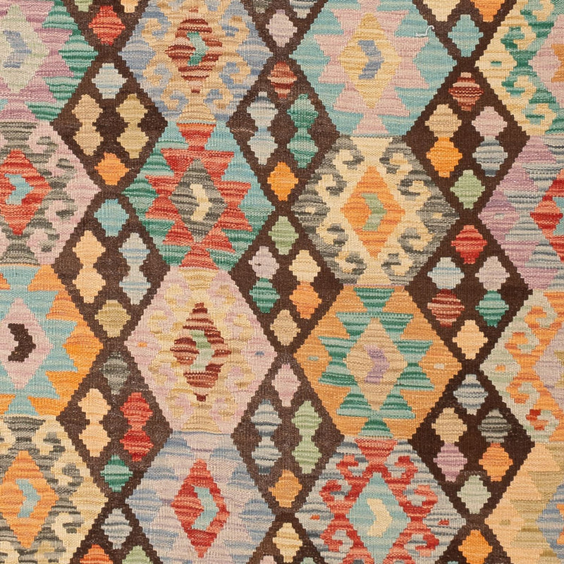 Kelim tapijt - Splash - 290 x 195 cm - veelkleurig