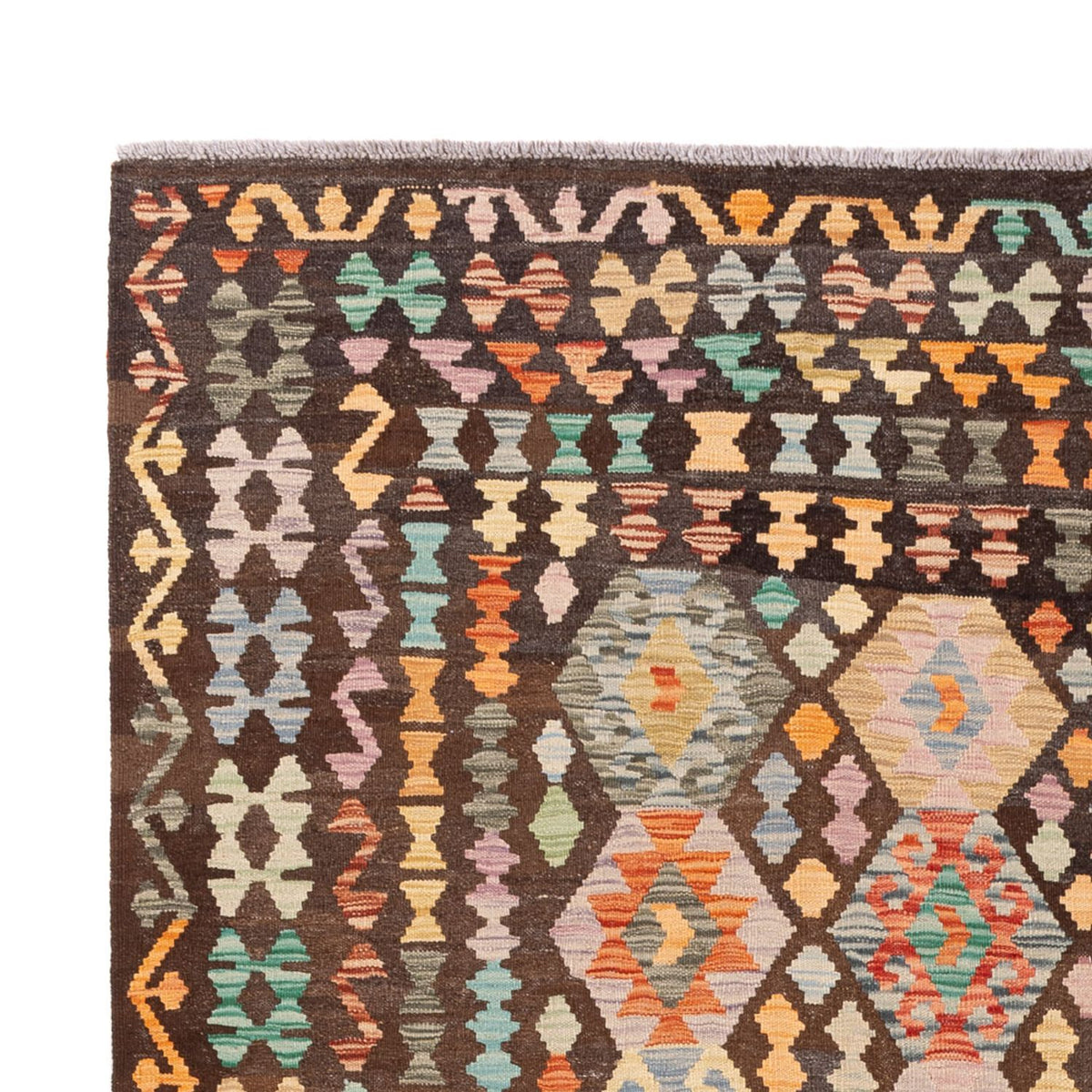 Kelim tapijt - Splash - 290 x 195 cm - veelkleurig