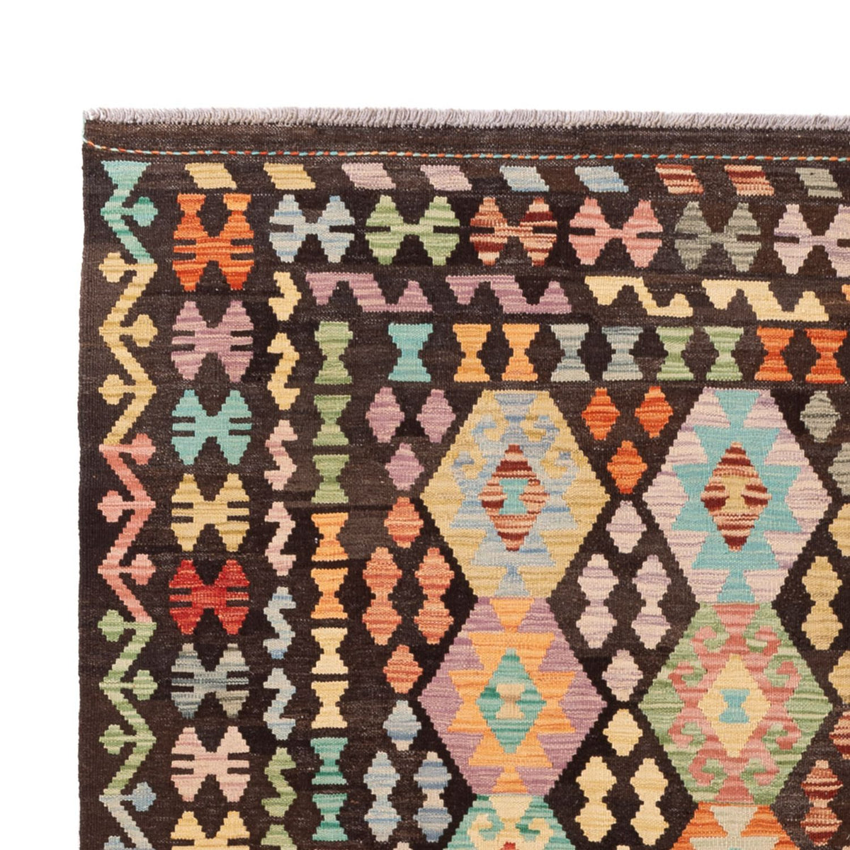 Kelim tapijt - Splash - 296 x 208 cm - veelkleurig