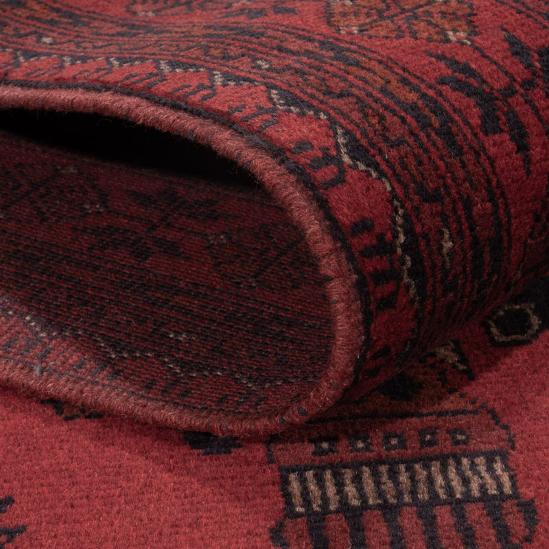 Afghaans tapijt - Kunduz - 190 x 121 cm - donkerrood