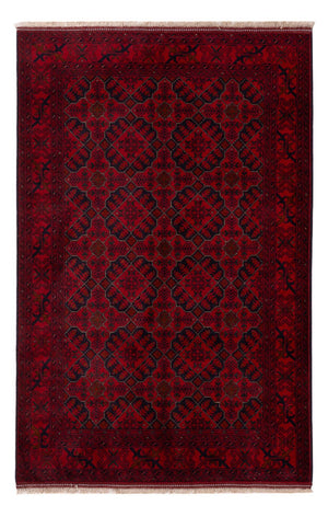 Afghaans tapijt - Kunduz - 195 x 123 cm - donkerrood