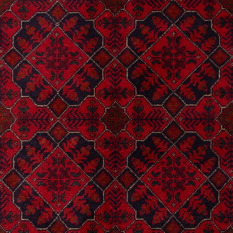 Afghaans tapijt - Kunduz - 195 x 123 cm - donkerrood