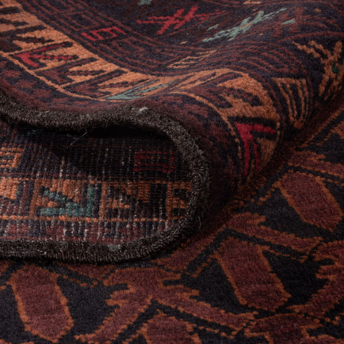 Loper Baluch tapijt - 200 x 114 cm - donkerrood