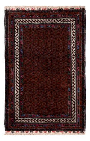 Baluch tapijt - 194 x 123 cm - donkerrood