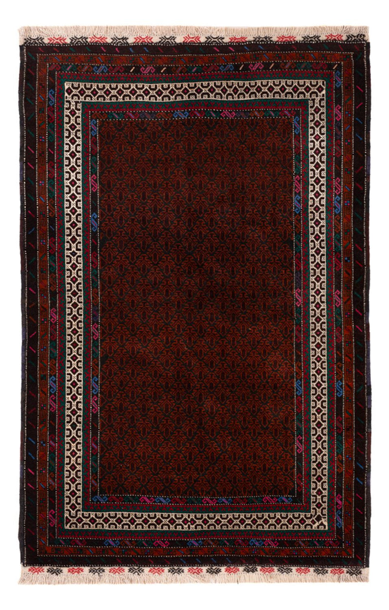 Baluch tapijt - 194 x 123 cm - donkerrood