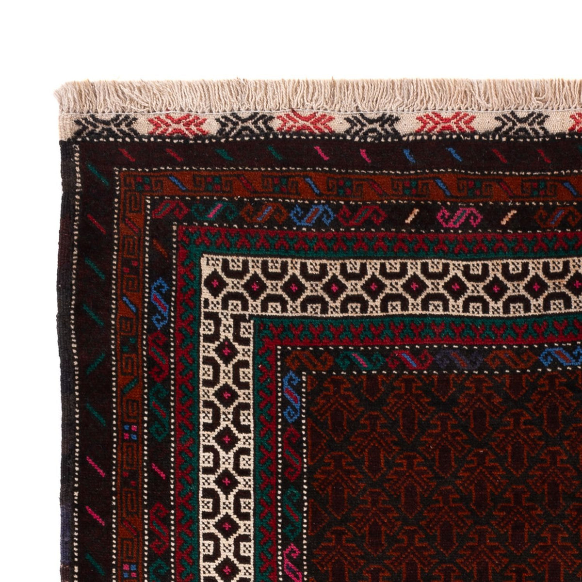 Baluch tapijt - 194 x 123 cm - donkerrood