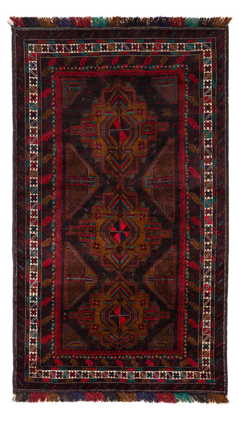 Baluch tapijt - 198 x 116 cm - donkerrood