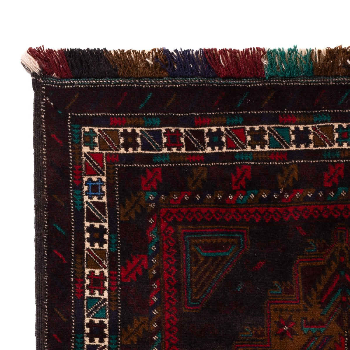 Baluch tapijt - 198 x 116 cm - donkerrood