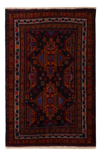 Baluch tapijt - 183 x 123 cm - donkerrood