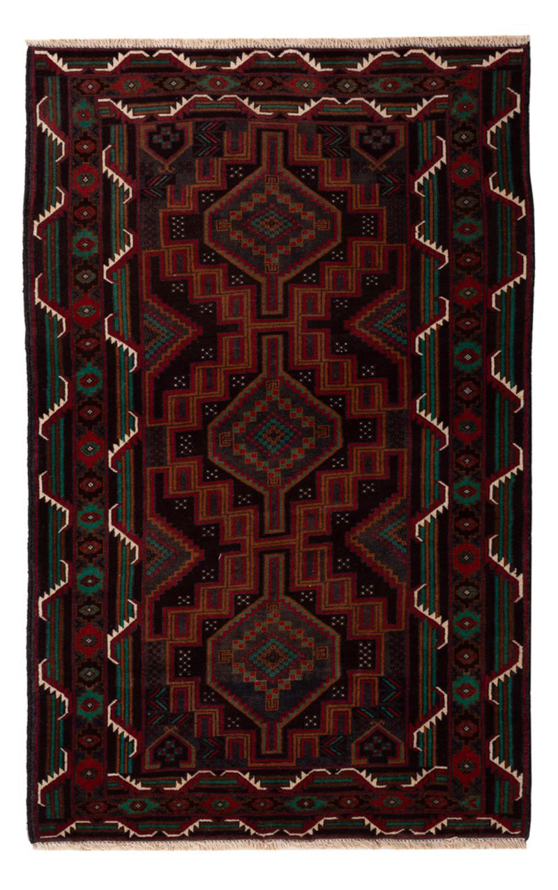 Baluch tapijt - 183 x 114 cm - donkerrood