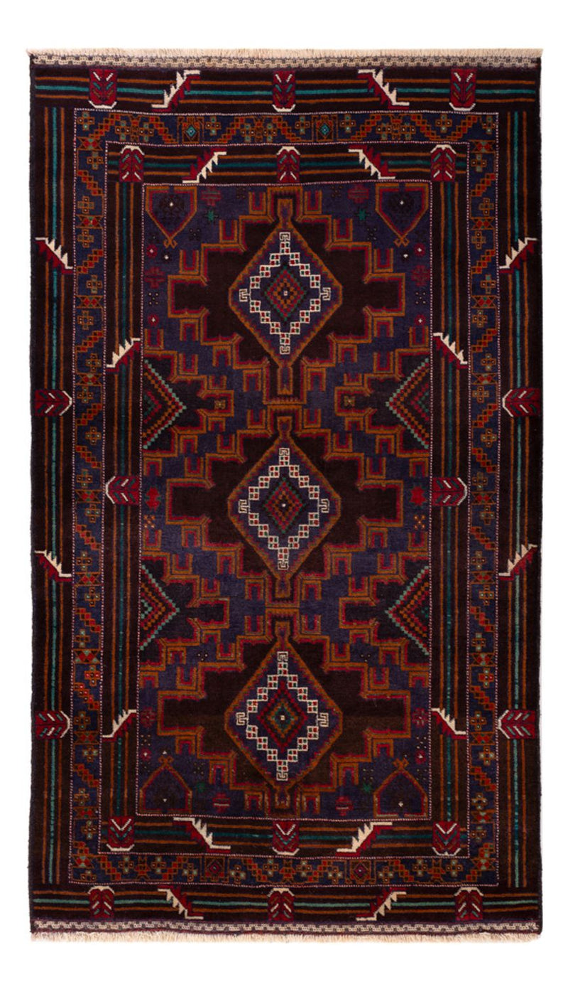 Baluch tapijt - 208 x 119 cm - donkerrood