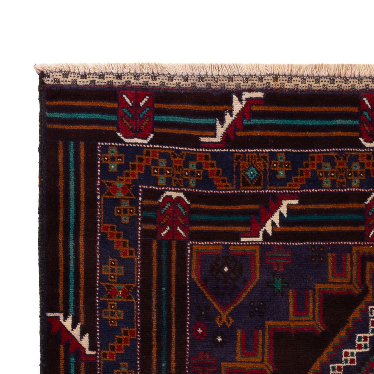 Baluch tapijt - 208 x 119 cm - donkerrood
