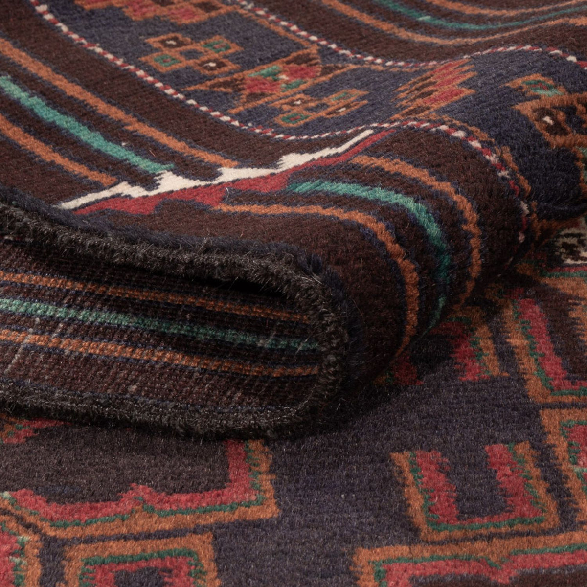 Baluch tapijt - 208 x 119 cm - donkerrood