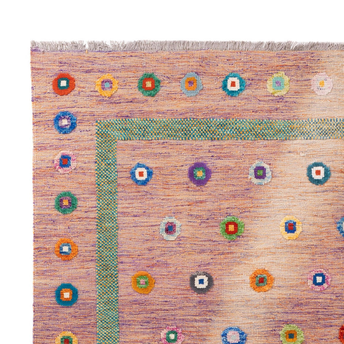 Kelim tapijt - Splash - 298 x 215 cm - roze