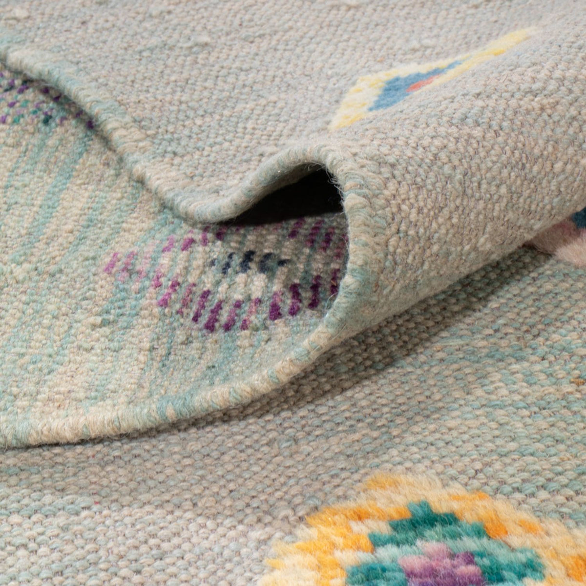 Kelim tapijt - Splash - 298 x 207 cm - veelkleurig