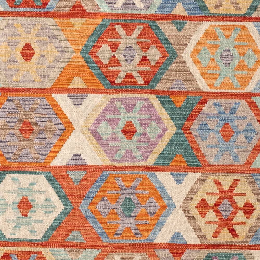 Kelim Teppich - Splash - 246 x 168 cm - bunt