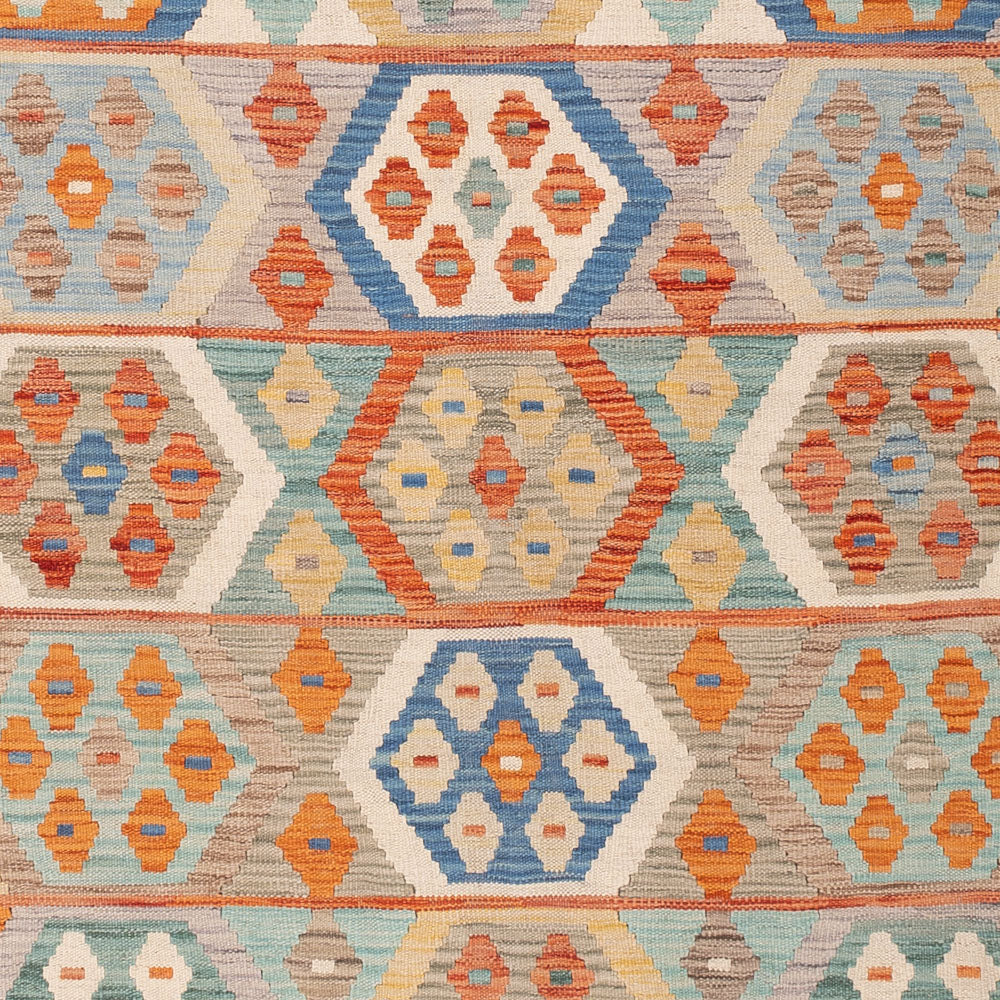 Kelim Teppich - Splash - 249 x 174 cm - bunt